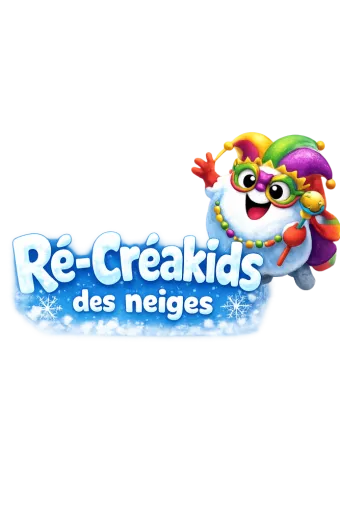 Logo des Ré-créakids des neiges - Boule de neige déguisée pour le carvanal
